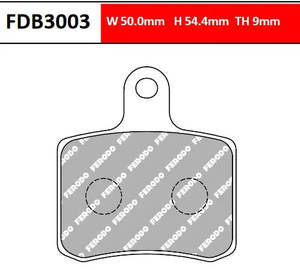 Pagid Go Kart Pads: Ferodo Kart Brake Pads FDB3003KA - OTK BSD CRG/GP KZ/DD2 Rear & Minikart Rear (Organic Compound)
