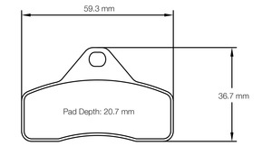 Pagid Go Kart Pads: PAGID Go Kart Pads - OTK BSS CRG/GP KZ & DD2 Front & Minikart Rear