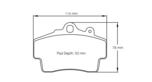 Pagid Street + brake pads U2407 Porsche Boxter 986 & 987 front