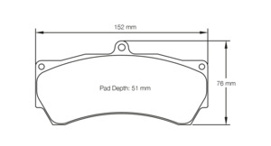 Alcon Ms: Pagid racing brake pads U8028 to fit various Alcon calipers
