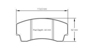 Alcon Ms: Pagid racing brake pads U2127 to fit various AP & Alcon calipers