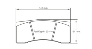 Alcon Ms: Pagid racing brake pads U1619 Alcon, Brembo, Wilwood calipers Aston Martin Vantage V8 GT4 rear
