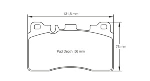 Pagid Ceramic brake pads U8089 Mercedes AMG rear