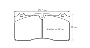 Pagid Ceramic brake pads U4945 Nissan GTR R35 front