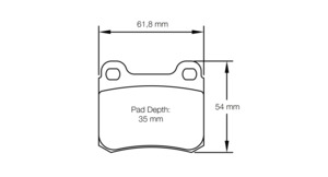 Opel Ms: Pagid racing brake pads U1177 Opel Astra rear