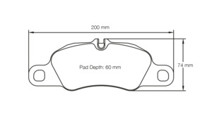 Porsche Ms: Pagid racing brake pads U8074 Porsche Cayman, Carrera front