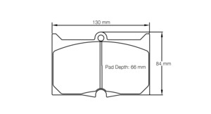 Porsche Ms: Pagid racing brake pads U8059 to fit Porsche 935 Moby Dick