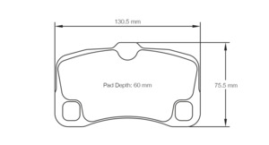 Porsche Ms: Pagid racing brake pads U8006 Porsche 997 various