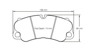 Porsche Ms: Pagid Ceramic brake pads U4927 Porsche 718, 918, 991 various, 992 various front