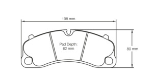 Porsche Ms: Pagid racing brake pads U4924 Porsche 718, 981, 991 Various, 992 Various front