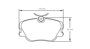 Mercedes Ms: Pagid racing brake pads U1190 Mercedes 190, 300 front