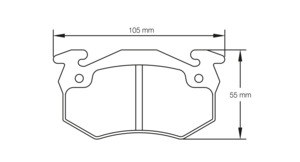 Peugeot Ms: Pagid racing brake pads U1609 Peugeot 305, 306, 405 front & rear