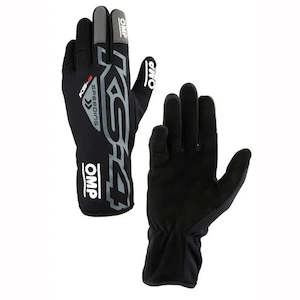 Kart Gloves: OMP Gloves KS4 Black