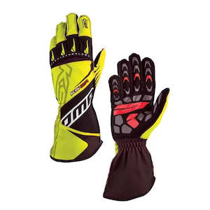 Kart Gloves: OMP Gloves KS2R Yellow