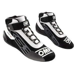 Kart Boots: OMP Boots KS3 Black/White
