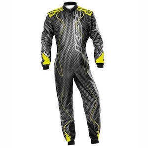Omp Karting Suits: OMP Suit KS3 ART Black/Yellow