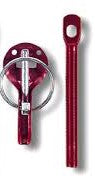 Grayston - Aluminium Bonnet Pins Red