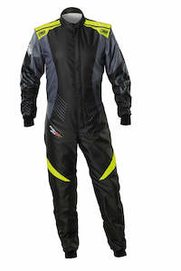 Omp Karting Suits: OMP Suit KS2X Art Black/Fluro Yellow