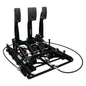 Tilton: Tilton 850-Series 3-pedal Underfoot Pedal Assembly with Slider System