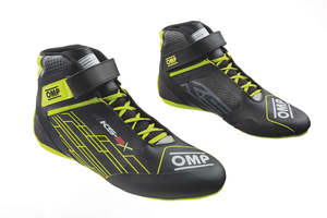 Kart Boots: OMP Boots KS2X Black/Fluro Yellow MY2026