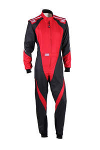 Omp Karting Suits: OMP Suit KS-3X Black/Red Child