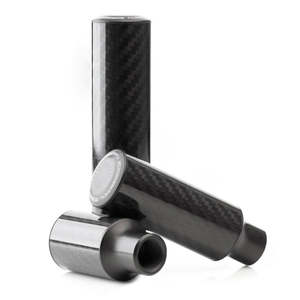 Nuke Gear Knob Cavernous Carbon, Glossy finish 70, 95mm Length