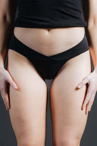 Underwear: Easy Mid French Brief - Black organic stretch cotton (Ready-to-Ship)