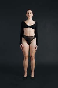 Mesh High G Brief - Black (PO)