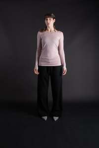 Essentials: Belted Bella Tee - Rouge (PO)