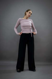 Merino: Long Sleeved Baby Tee - Rouge (PO)