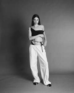 Pants Current: Margot Cargo Pant - White (PO)