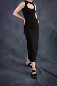 Dresses Current: Mini Oval Maxi Dress - Black (PO)