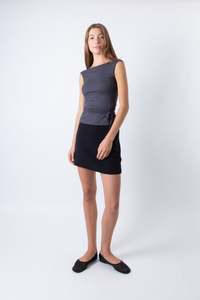All Excluding Merino: Baby Back Cami - Gunmetal (PO)