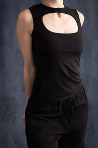 Camis 1: Mini Oval Cami - Black (PO)