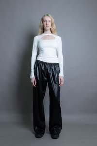 Long Sleeved Tops: Mini Oval 2.0 L/S - Off-white (PO)