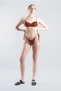 Accessible Everyday: Dipped Tie Swim Brief - Burnt Ochre (PO)