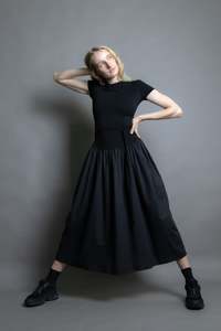 Mini Tee Maxi Dress - Black (Ready-to-ship)