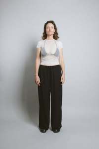 Silk Mesh SS Tee - White (Ready-to-Ship)