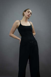 Under 200: Jack Bodysuit - Organic cotton stretch - Black (Ready-to-Ship)