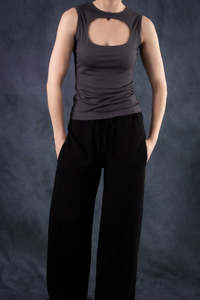 Under 200: Mini Oval Cami - Gunmetal (Ready-to-Ship)