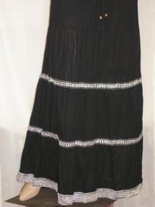 Lehengas: Flared Black Skirt