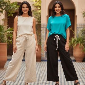 Cotton Pallazzo Pants - IWP036
