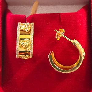 22ct Gold Bali Earring with screw back - GJEB034
