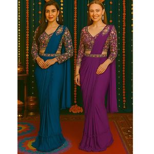 Lehengas: Ready-made Saree - SR006