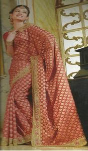 Sarees: Classic Orange - SE023