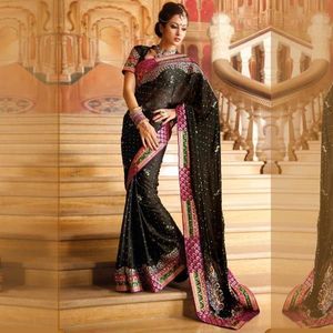 Classic Black Saree