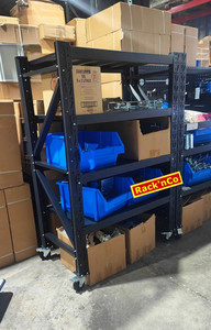 Racking Shelving 1.5m High x 2m/1.5m /1.08m Long, Caster Wheel Attachable RacknCo