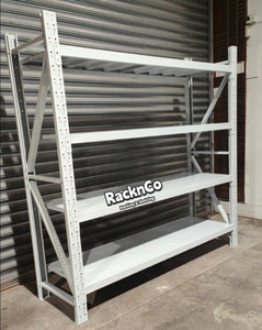 Products: Shelving Racking 2m High 4 Shelves unit White. RacknCo