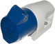 16A IEC 60309 surface mount socket (IP44)