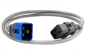 Products: Dual Locking C20 to IEC C19 IEC Grey 1.5mm2 Power Cord